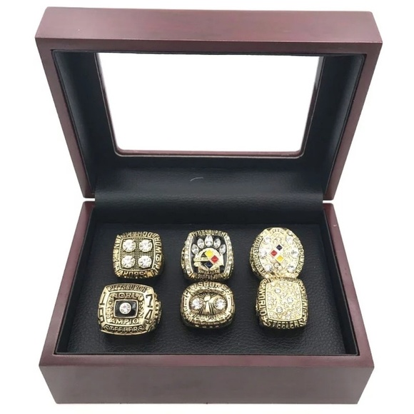 Pittsburgh Steelers Superbowl Championship Ring‎ Set Fan Edition No Box - Picture 1 of 6